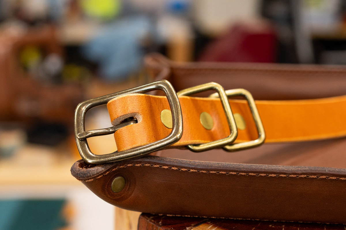 Leather Dog Collar - Tan