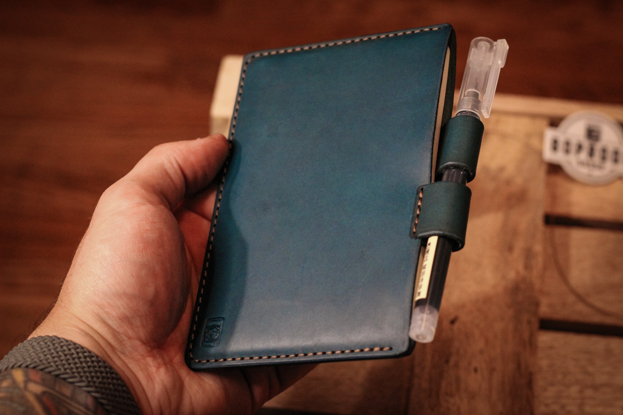 Leather Field Notes Set - Turquoise Minerva