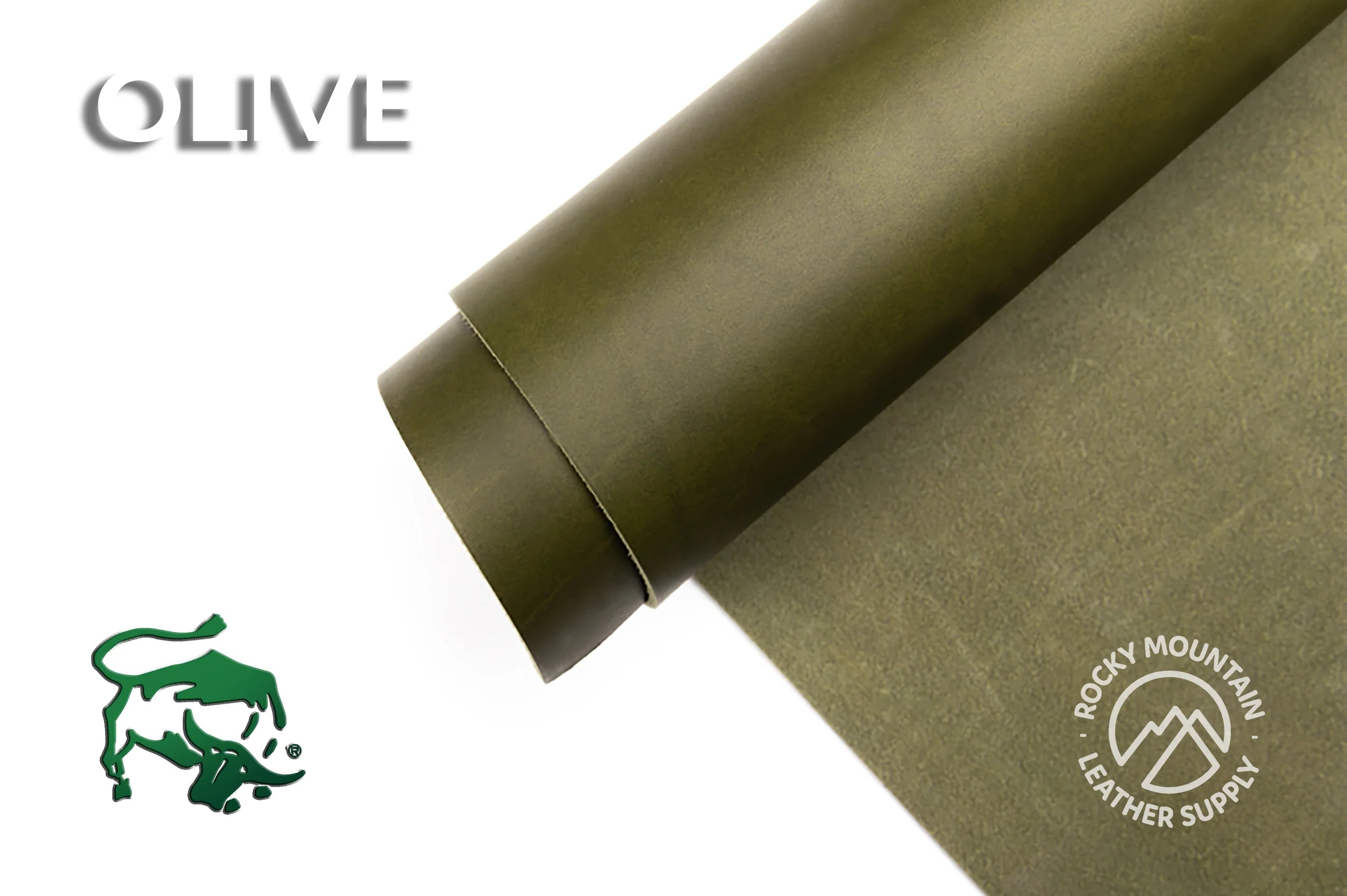 Leather iPad Sleeve - Olive Green Minerva