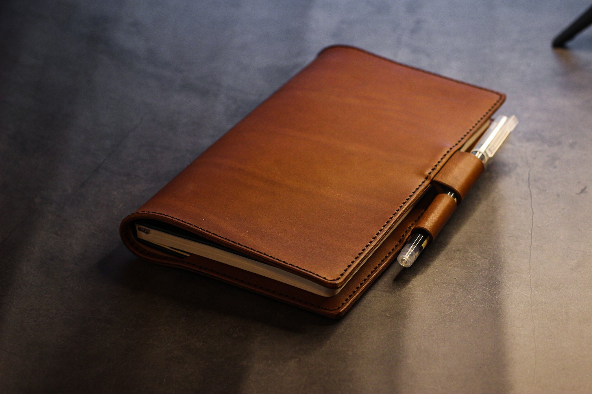 LEUCHTTURM1917 A5 Leather Notebook Cover Set - Walnut Minerva