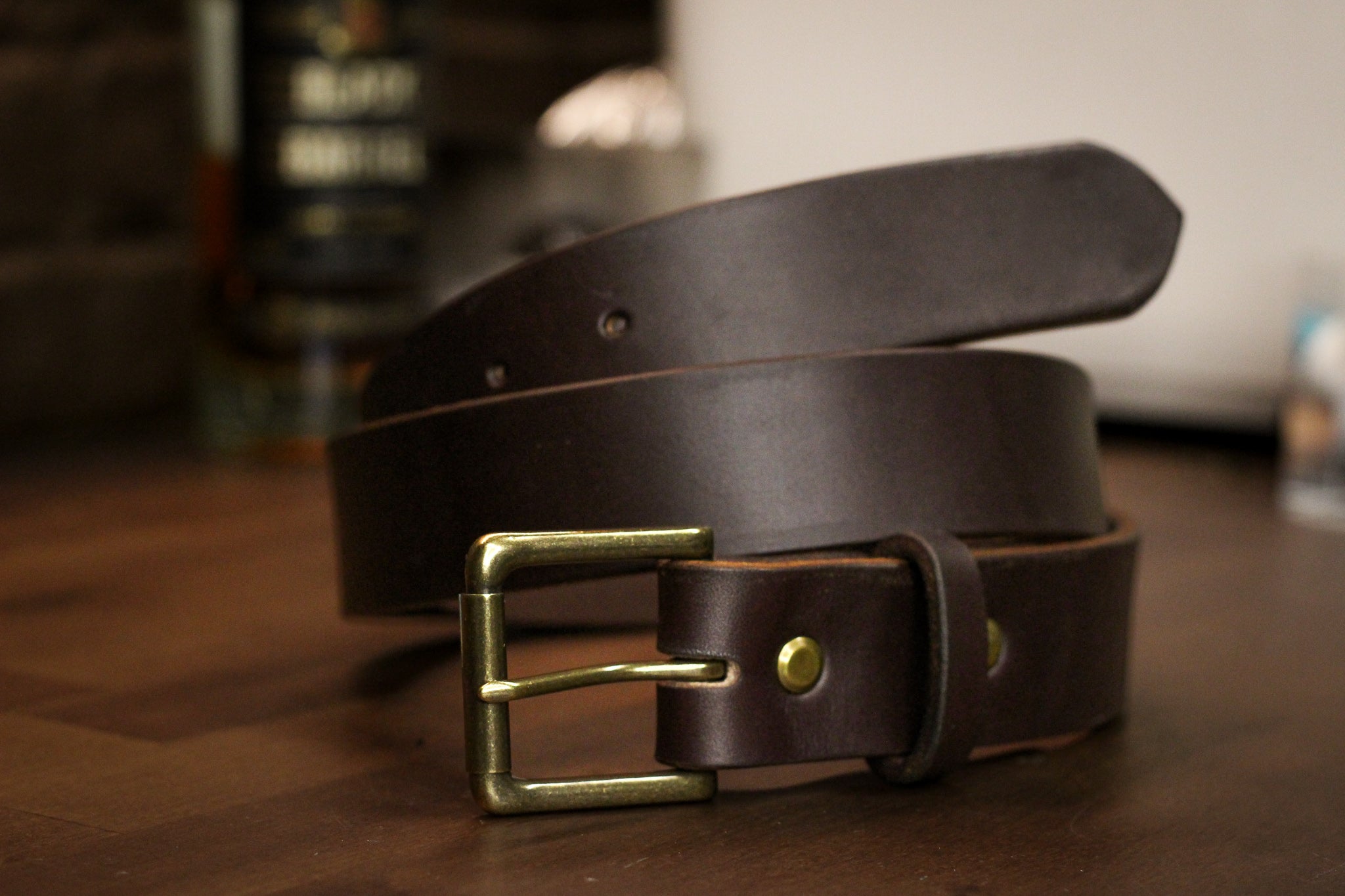 Leather Belt - Dark Brown