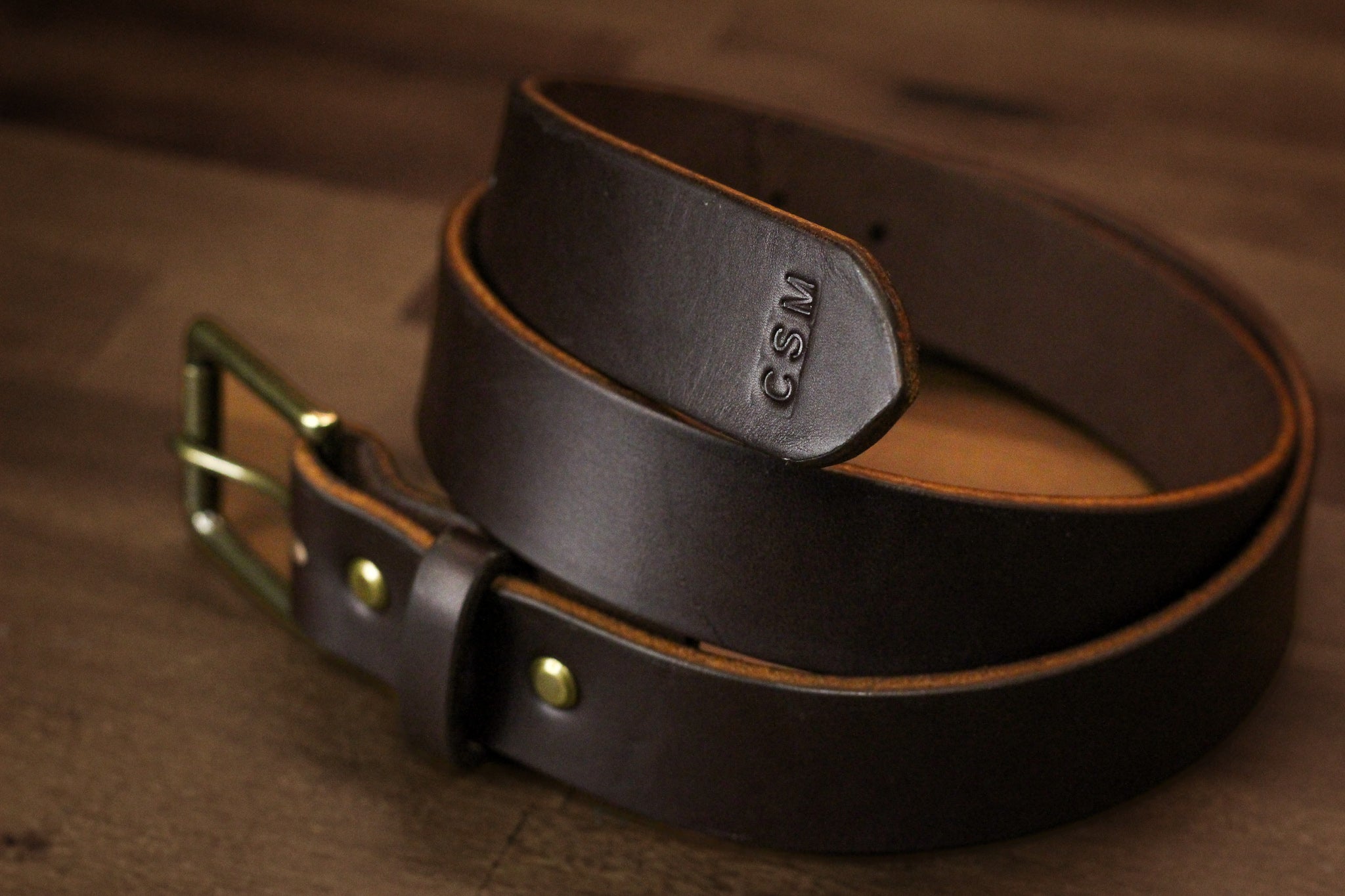 Leather Belt - Dark Brown