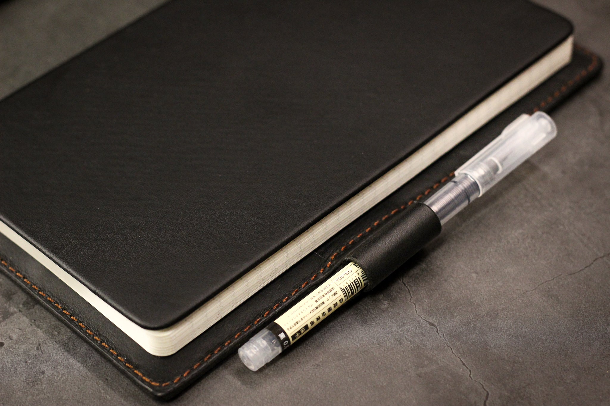 LEUCHTTURM1917 A5 Leather Notebook Cover Set - Black Balmoral