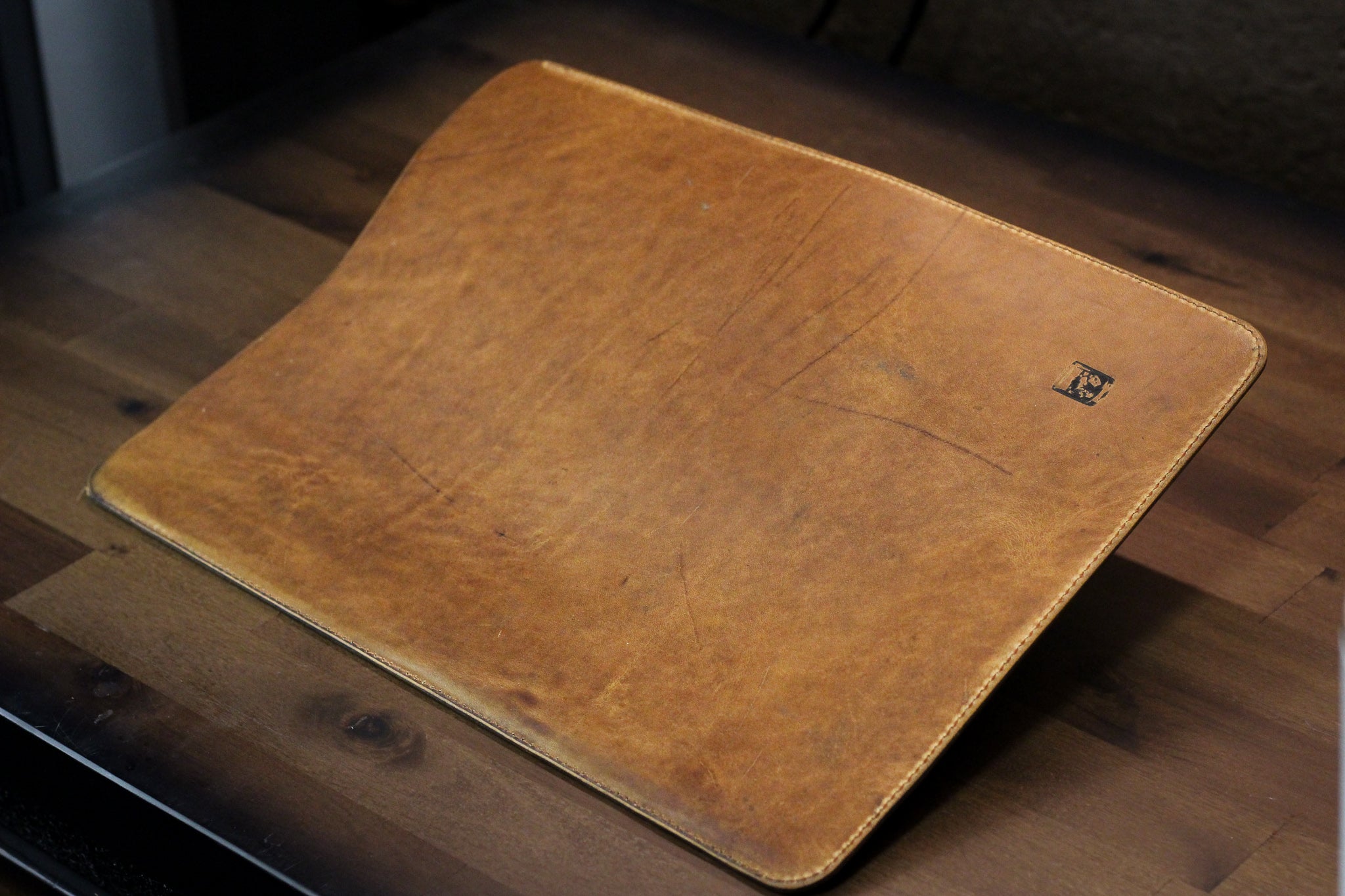 Leather MacBook Sleeve - Cognac Balmoral