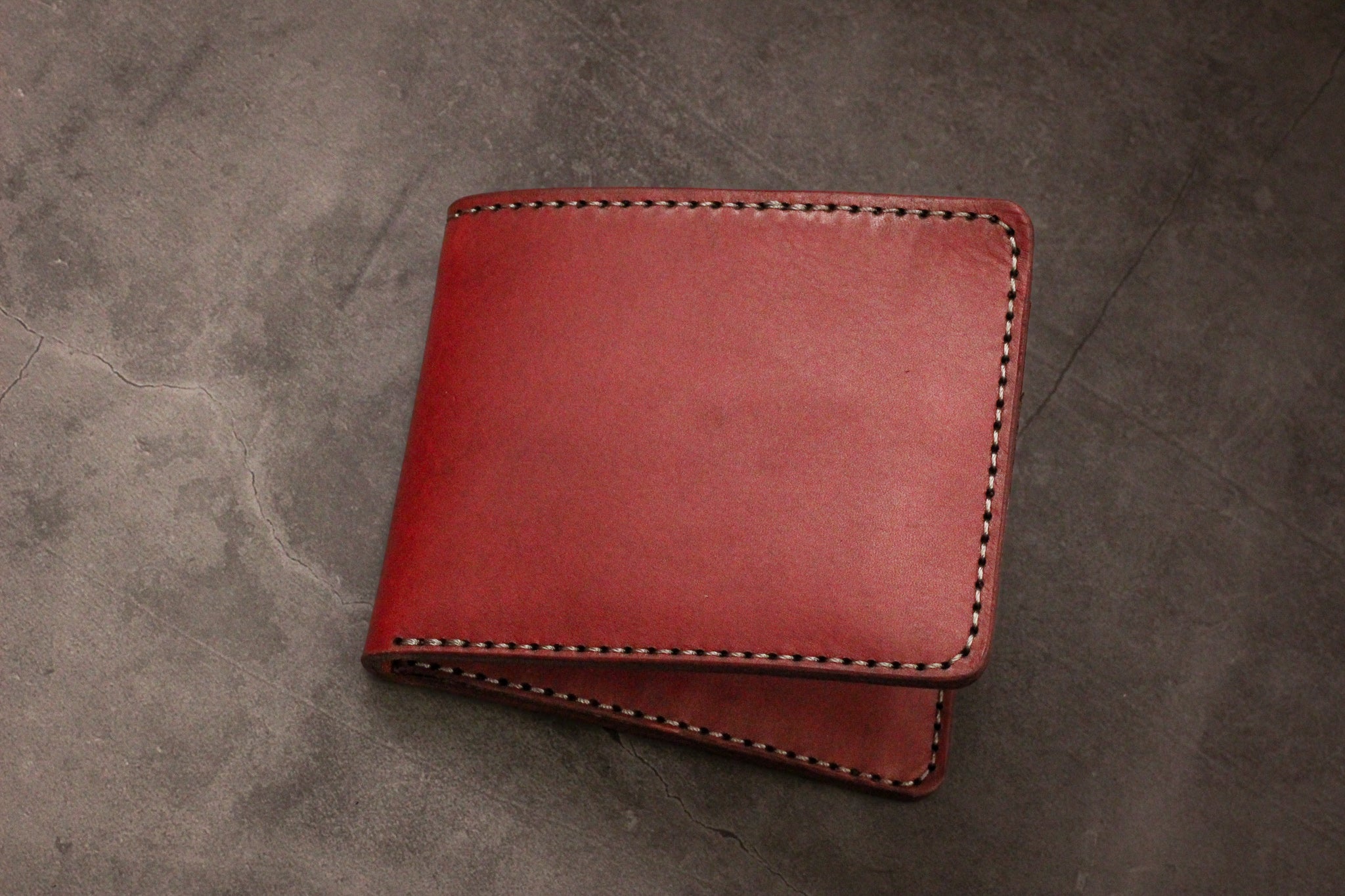 Leather 5 Pocket Wallet - Bordeaux Minerva