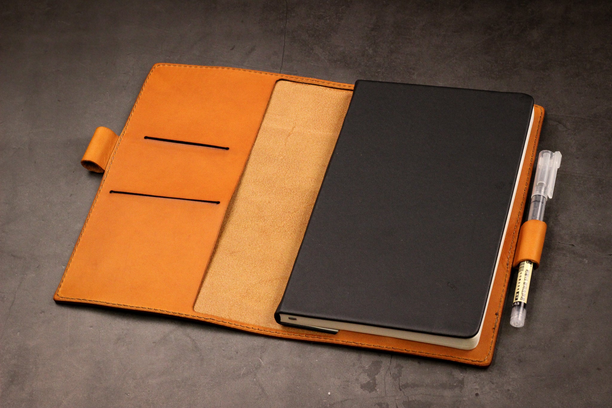 LEUCHTTURM1917 A6 Pocket Leather Notebook Cover Set - Olmo Minerva