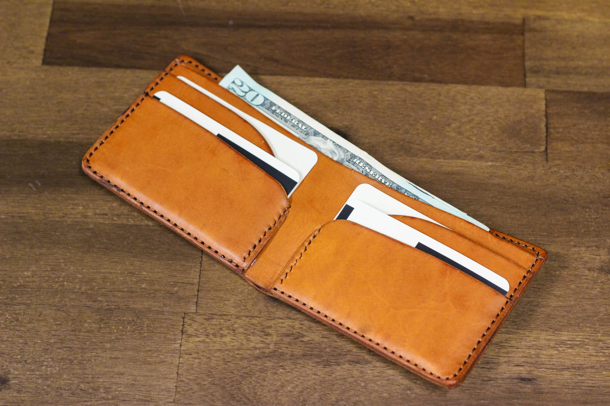 Leather 5 Pocket Wallet - Olmo Minerva