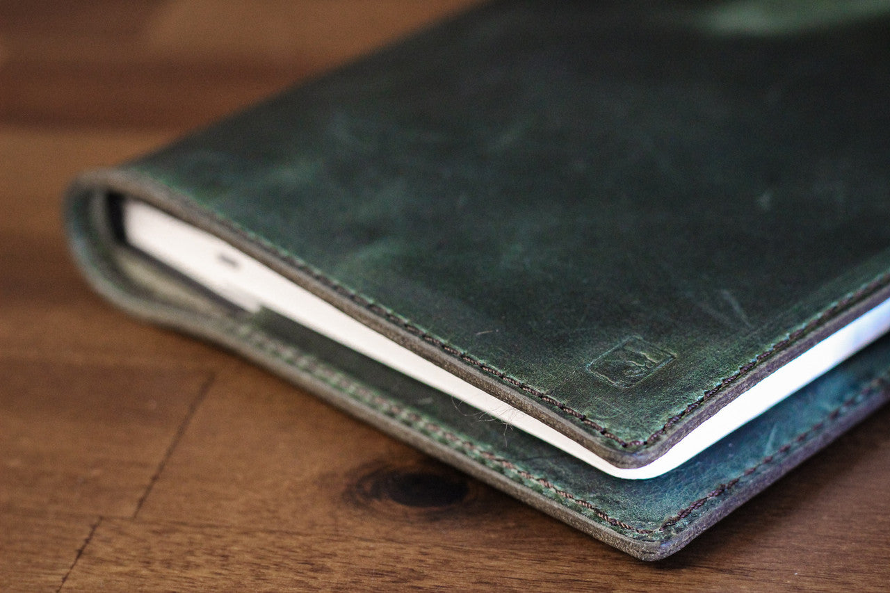 Leather Notebook Cover Set - Evergreen
