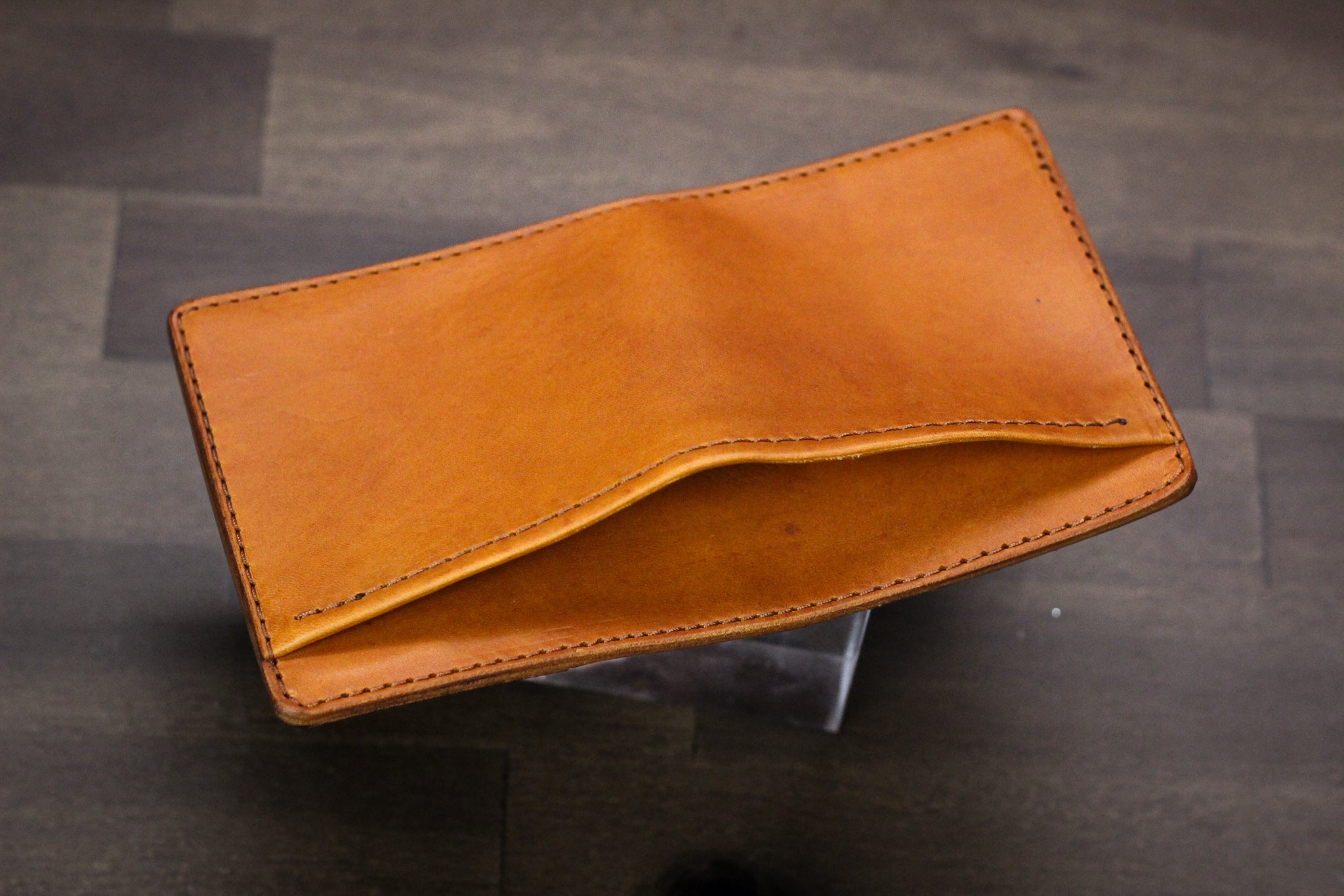 Leather Slim Minimalist Wallet - Olmo Minerva